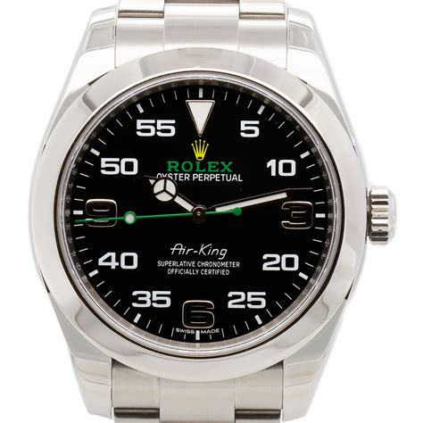 rolex air king bianco|rolex air king 40mm.